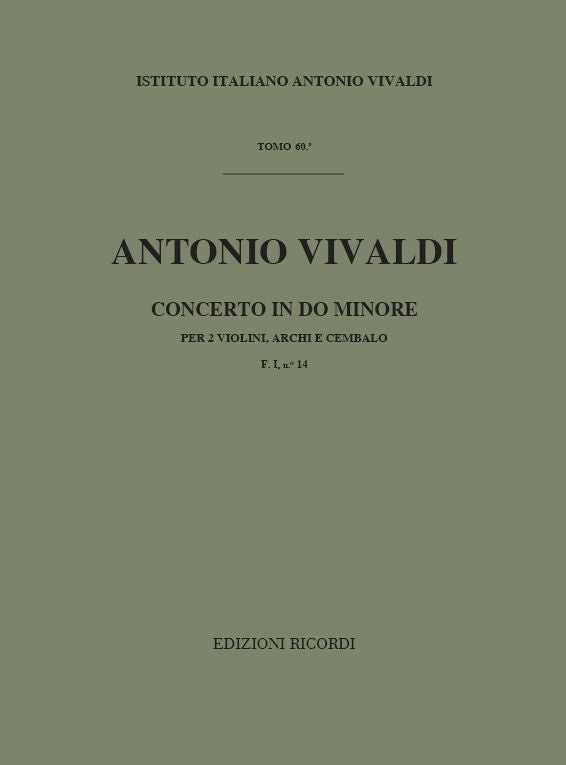 Antonio Vivaldi：Concerto Per Vl. Archi E B.C.: Per 2 Vl. In Do