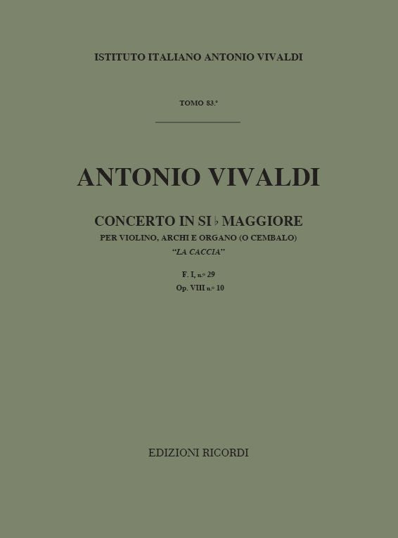Antonio Vivaldi：Concerto Per Violino, Archi E BC: In Si Bem Rv 362