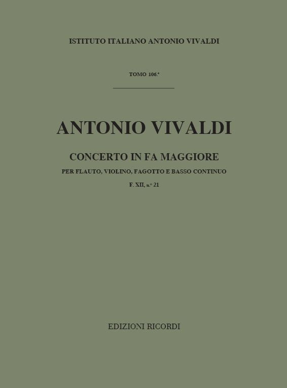 Antonio Vivaldi：Concerto F Major