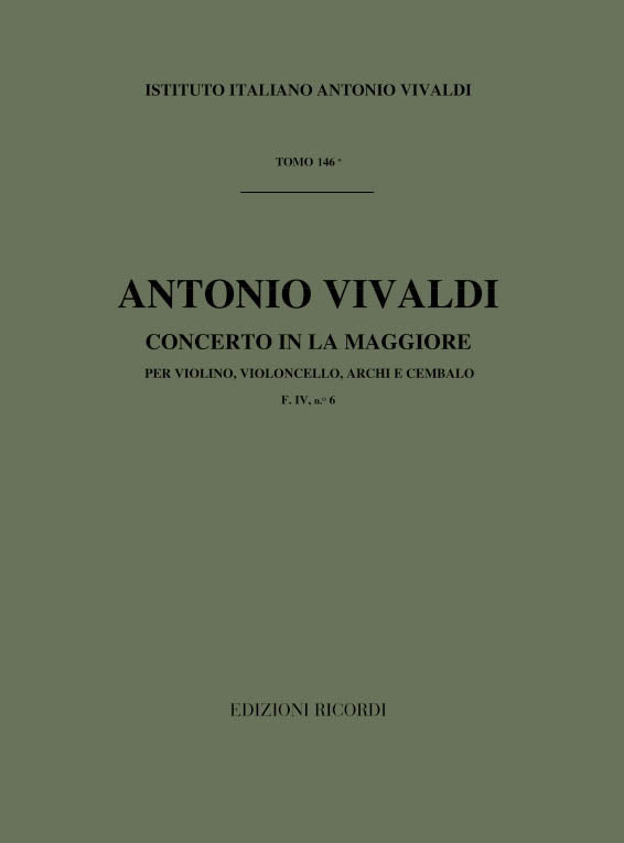 Antonio Vivaldi：Concerto In La RV 546