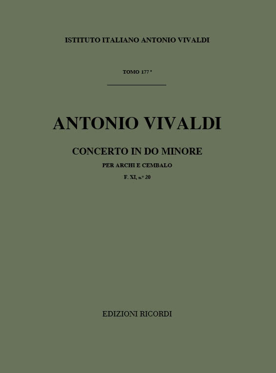 Antonio Vivaldi：Concerto Per Archi E B.C. In Do Min. Rv 119