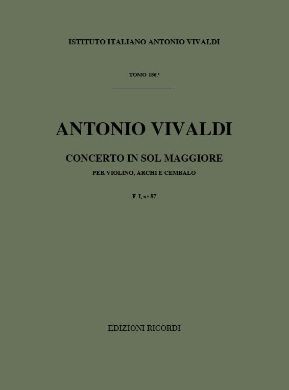 Antonio Vivaldi：Concerto in sol Maggiore (G Major)