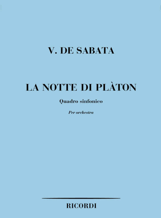 Victor de Sabata：La Notte Di Platon