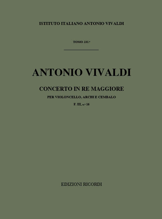 Antonio Vivaldi：Concerto D-major RV 403