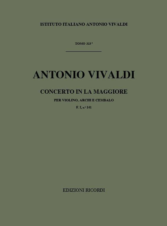Antonio Vivaldi：Concerto in La maggiore (G Major) Rv 340