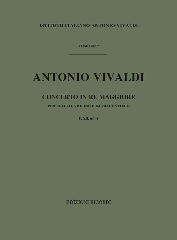 Antonio Vivaldi：Concerto in Re maggiore (D major) RV 84