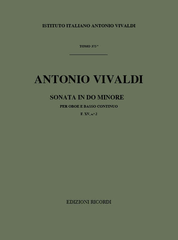 Antonio Vivaldi：Sonata in Do Min per Oboe and BC RV 53