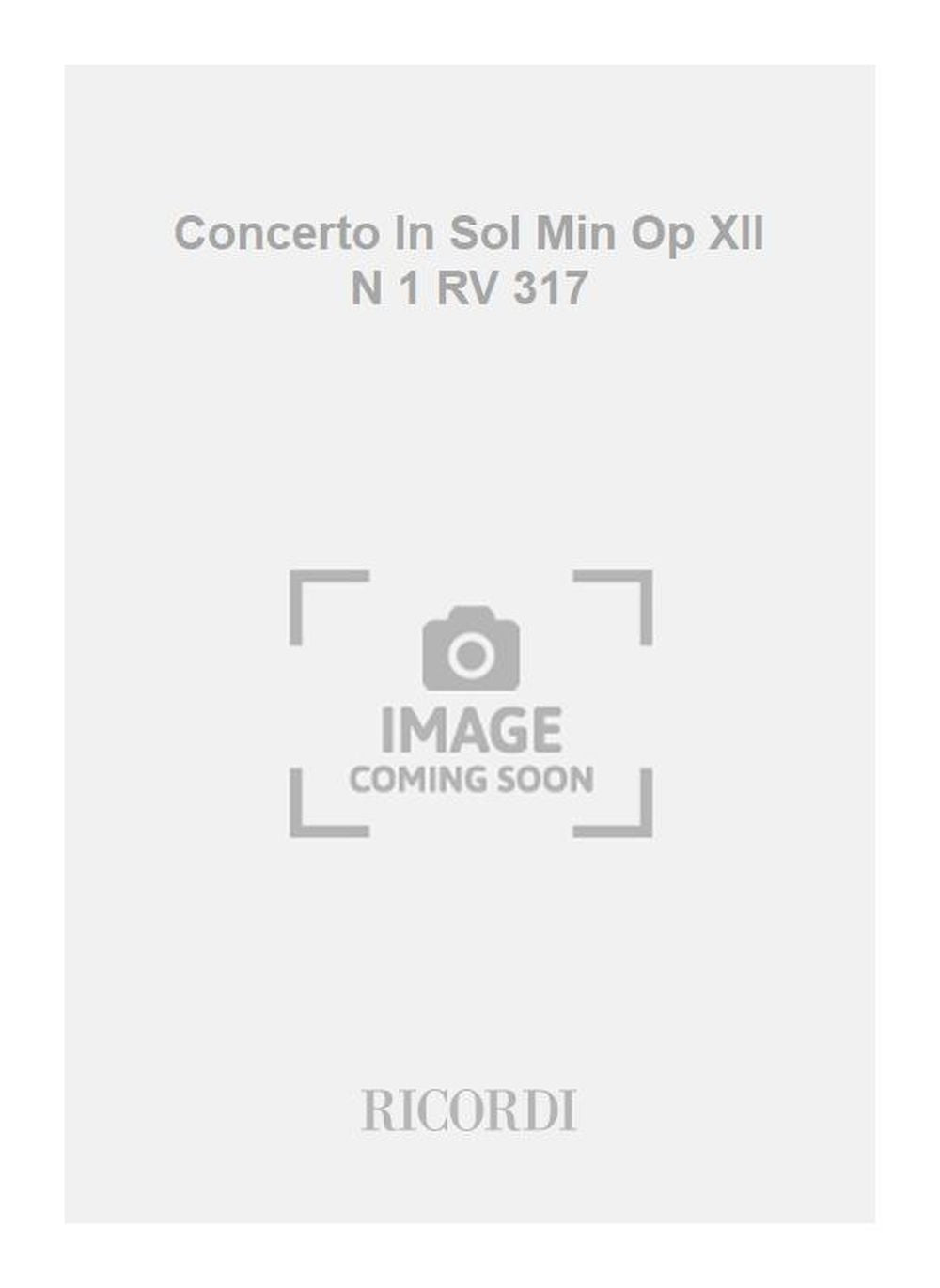 Antonio Vivaldi：Concerto In Sol Min Op XII N 1 RV 317