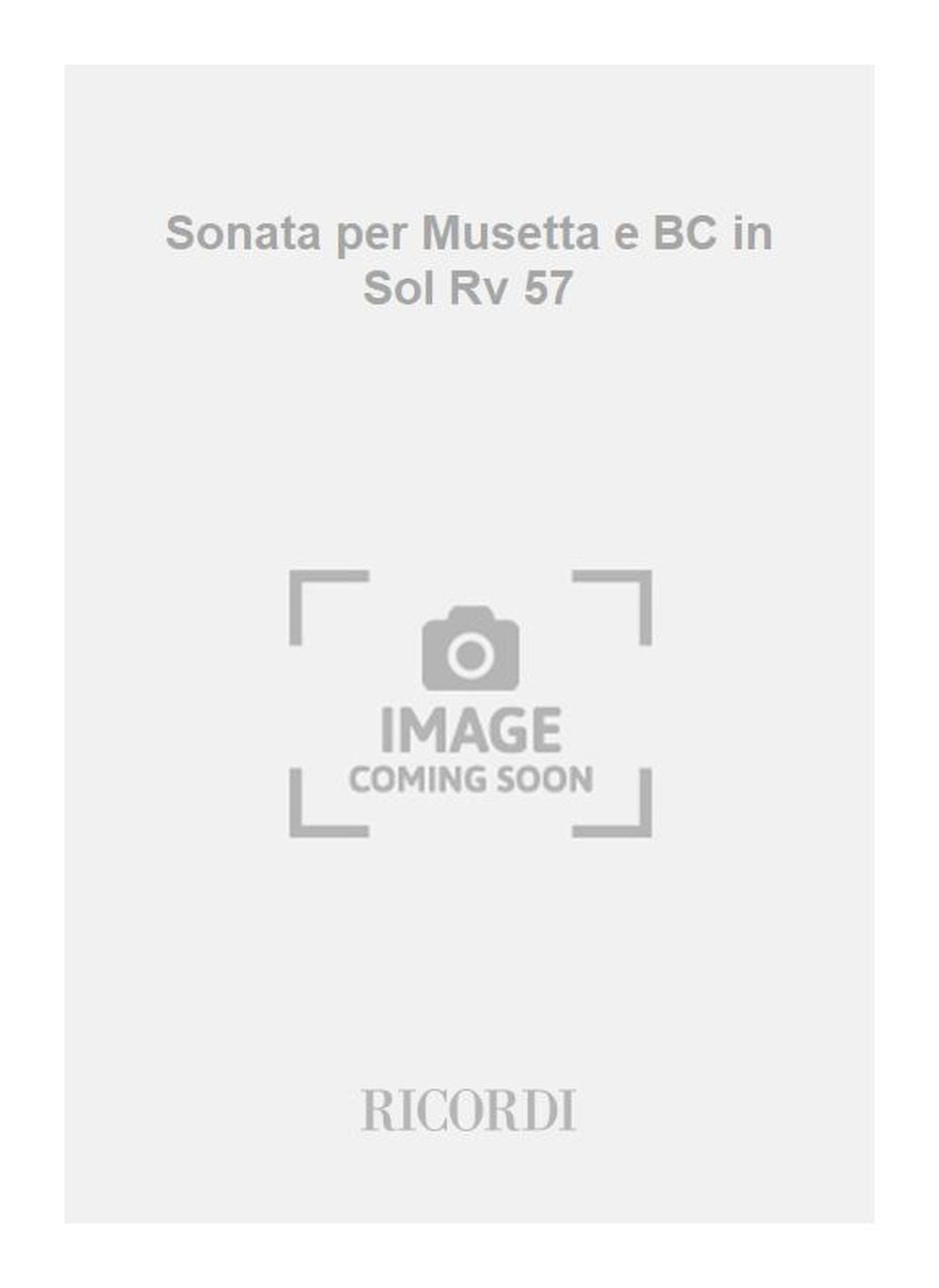 Antonio Vivaldi：Sonata per Musetta e BC in Sol Rv 57