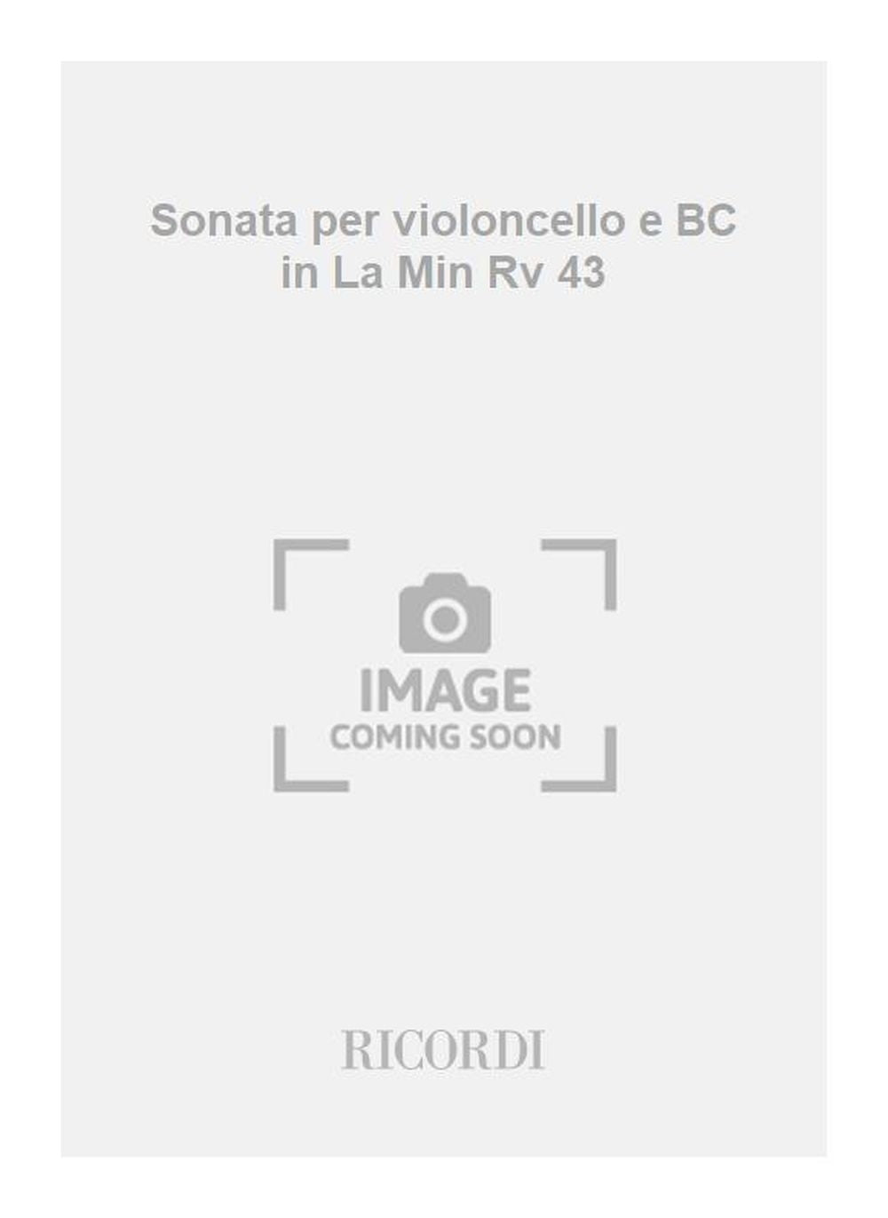 Antonio Vivaldi：Sonata per violoncello e BC in La Min Rv 43