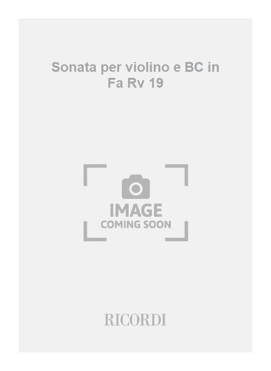 Antonio Vivaldi：Sonata per violino e BC in Fa Rv 19