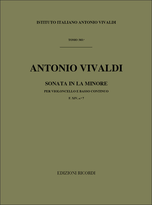 Antonio Vivaldi：Sonata per violoncello e BC in La Min. Rv 44