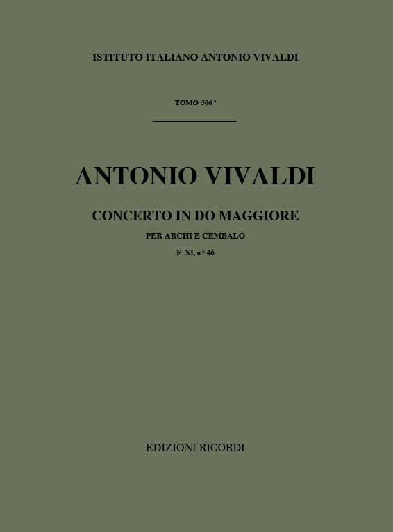 Antonio Vivaldi：Sinfonie Per Archi E B.C.: In Do Rv 116