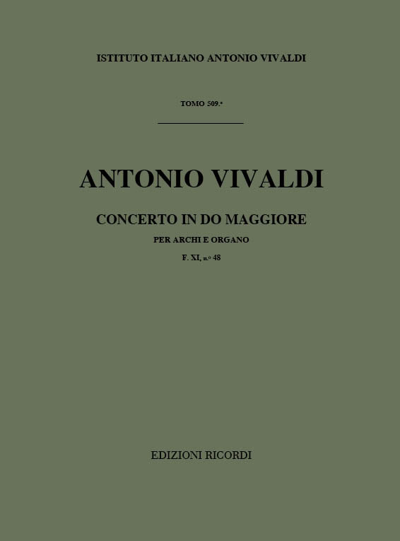 Antonio Vivaldi：Concerto Per Archi E B.C.: In Do Rv 113