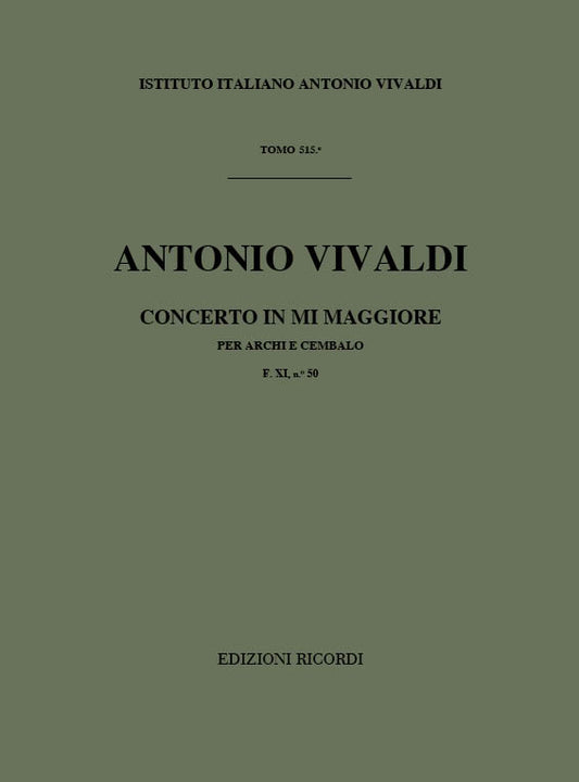 Antonio Vivaldi：Sinfonie Per Archi E B.C.: In Mi Rv 132