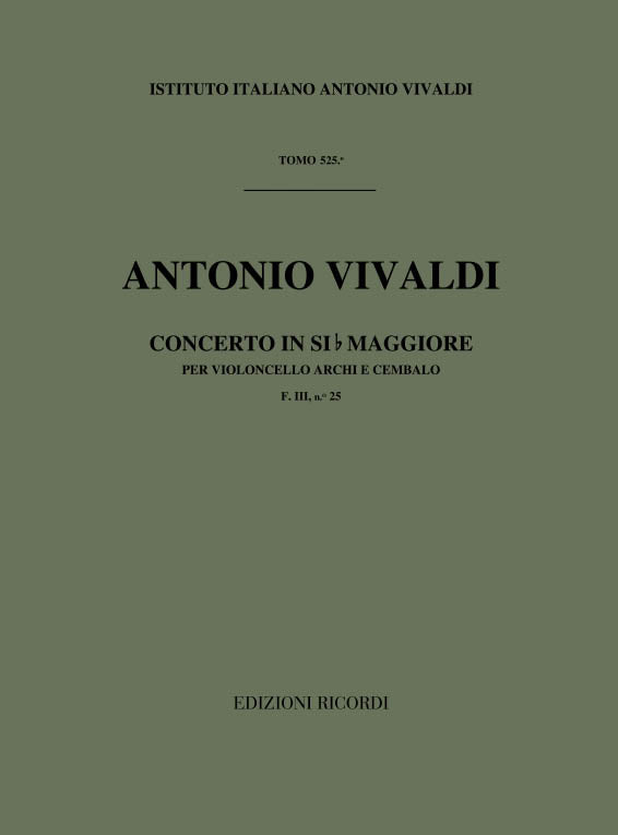Antonio Vivaldi：Concerto In Si Bem. RV 423