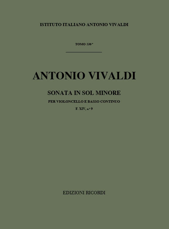 Antonio Vivaldi：Sonata per violoncello e BC in Sol Min. Rv 42
