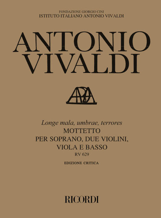 Antonio Vivaldi：Longe Mala, Umbrae, Terrores Rv 629：批判校訂版 ソフトカバー