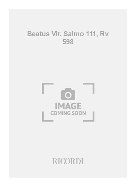 Antonio Vivaldi：Beatus Vir. Salmo 111, Rv 598：Vla.、B.用 - M.タルボット批判校訂版 ソフトカバー