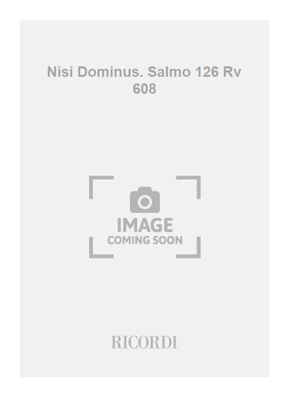 Antonio Vivaldi：Nisi Dominus. Salmo 126 Rv 608：Softcover