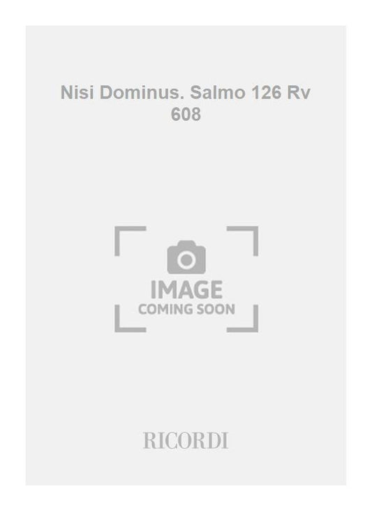 Antonio Vivaldi：Nisi Dominus. Salmo 126 Rv 608：Softcover