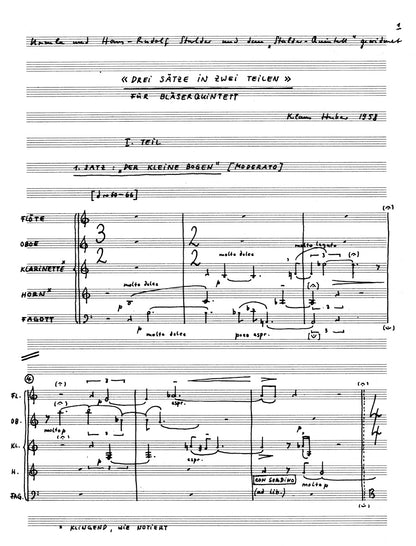 スコア／モーツァルト：10 の有名な弦楽四重奏曲