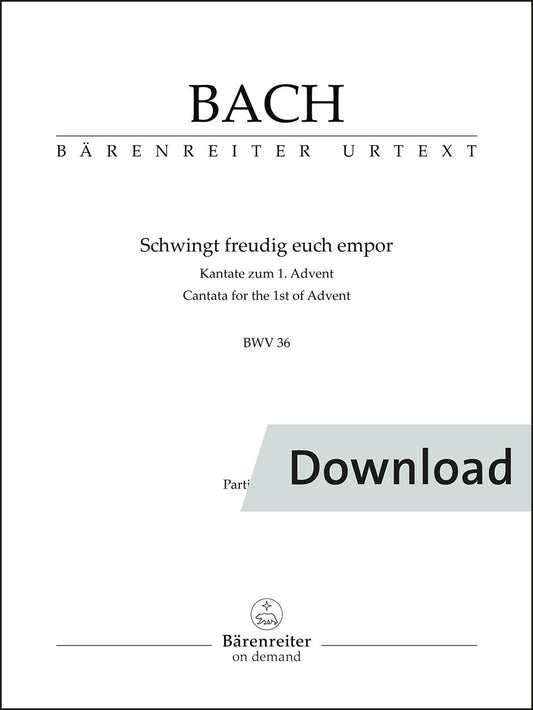 バッハ：喜びをもって舞い上がれ BWV36(原典版)【デジタル版】