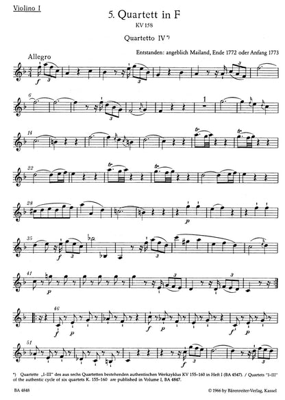 アンサンブル四重奏／モーツァルト：初期弦楽四重奏曲集 第2巻 K.158,159,160