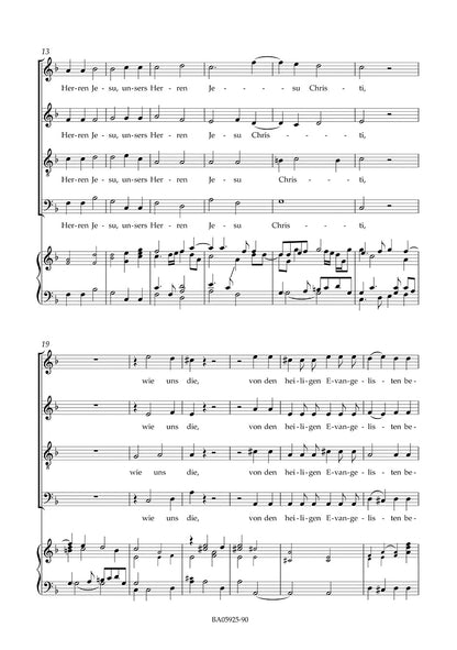 シュッツ：イエス・キリストの降誕の物語 SWV 435