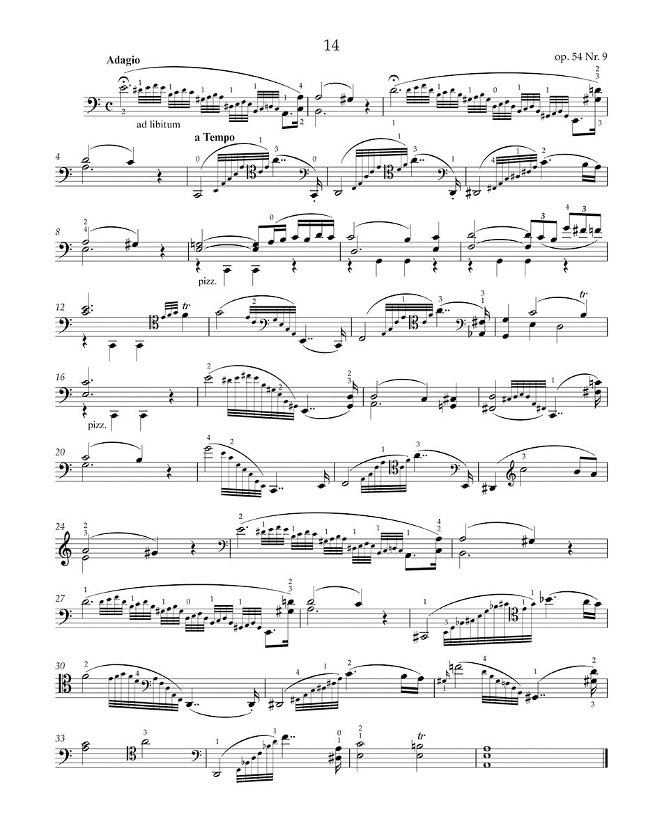 チェロ／ドッツァウアー：チェロ独奏のための練習曲集 第2巻（op.35他より）