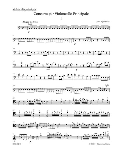 ミスリヴェチェク：チェロ協奏曲 ハ長調